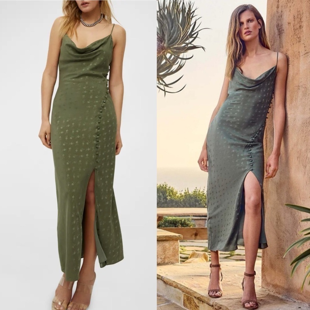 New Veronica Beard Chapel Dress in Bright Army Green Size: 0